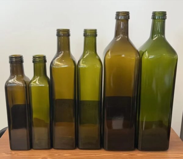 Round shape clear olive oil glass bottle in 750ml - Image 3